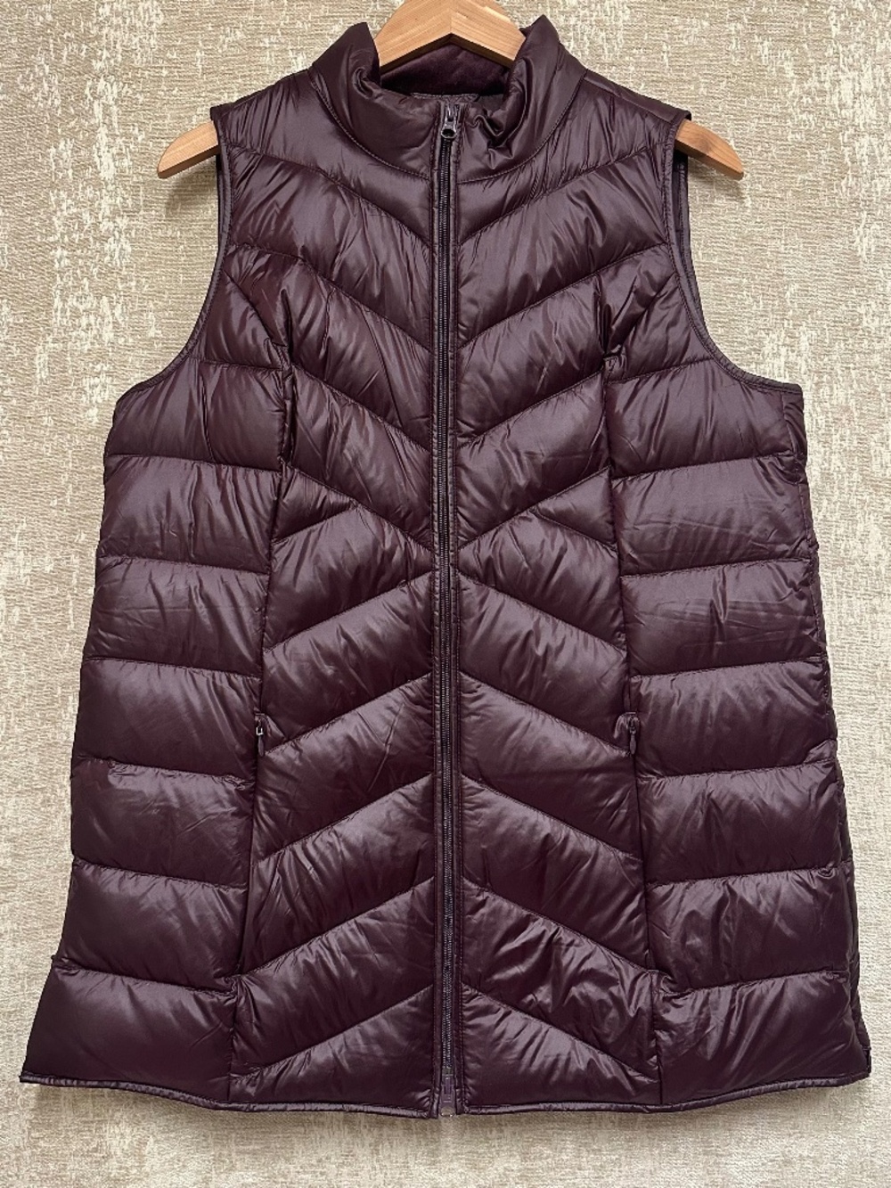 J Jill Down Fill purple woman's vest size M